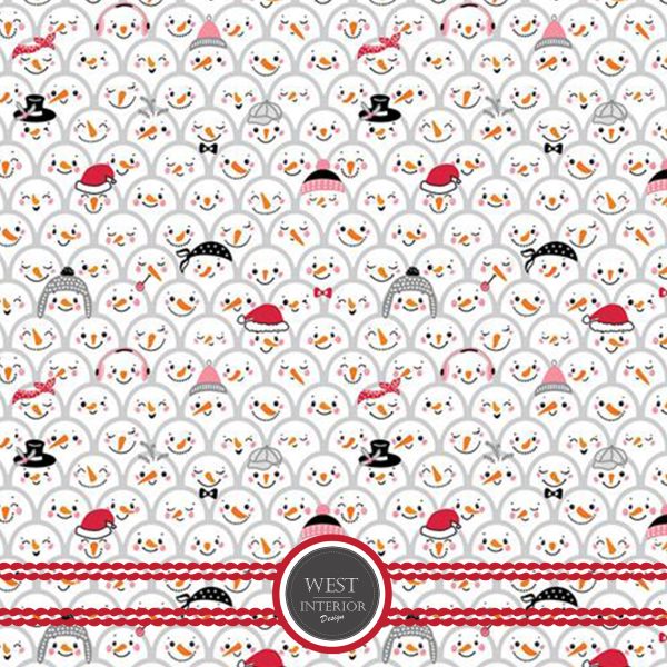 Snowman Fabric