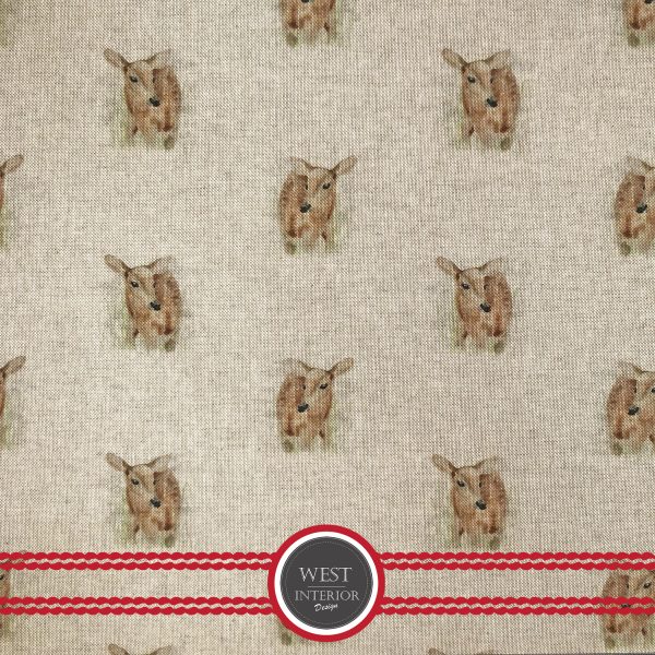 Fawn pattern linen