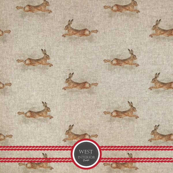 All over hare design linen