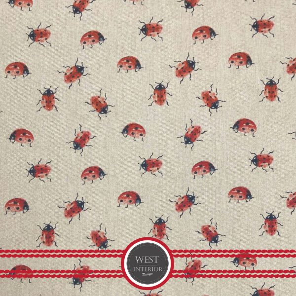 Lady Birds on Linen