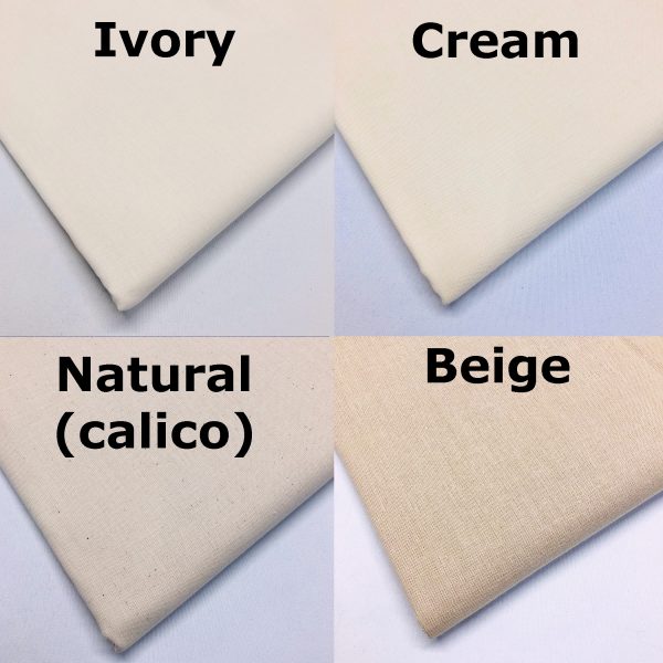 Ivory cotton fabric