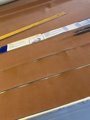 Cutting of boat cushions