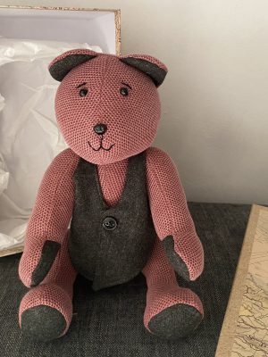 Memory Bear red and grey (4)